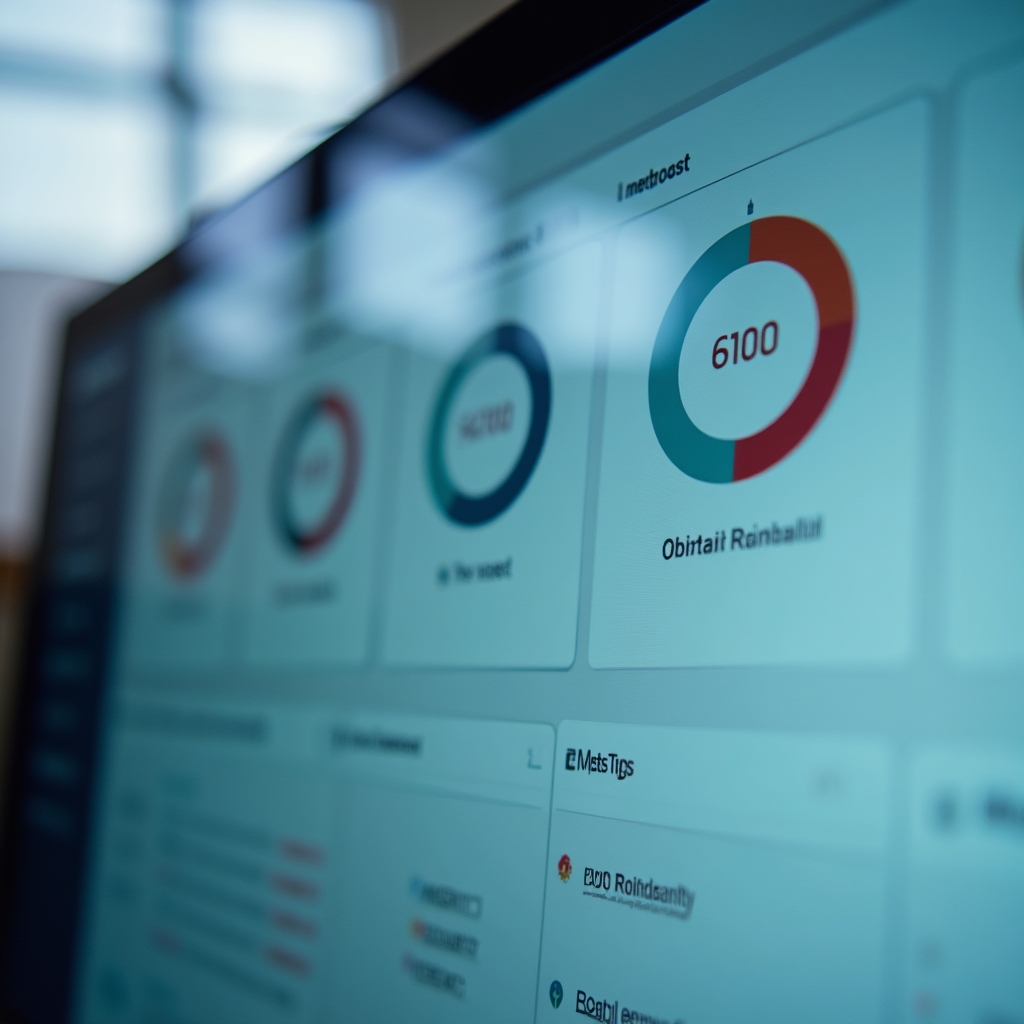 Close-up view of an SEO audit dashboard showing multiple scored sections
